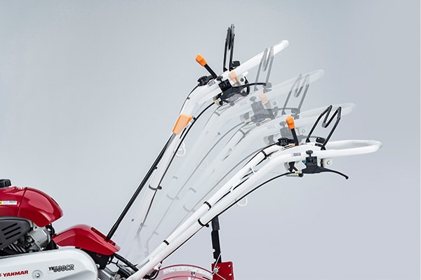 シリーズ最大6.3馬力のエンジンを搭載したミニ耕うん機「YK600CR」を